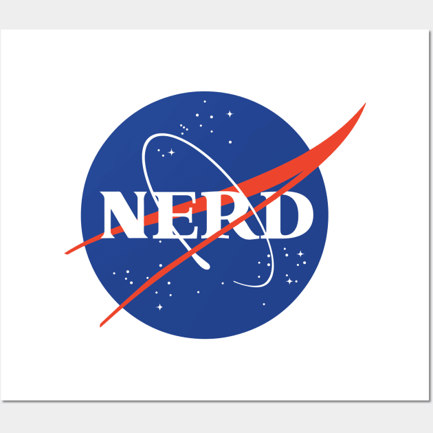 Nerd Nasa Logo Wall Art by CloudWalkerDesigns